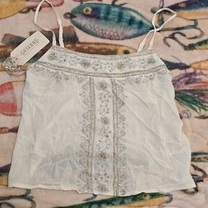 Shyanne Embroided Tank Top NWT